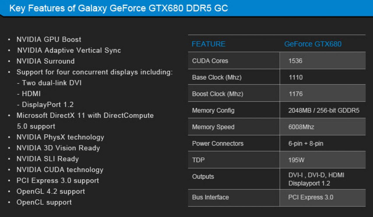 [27/04/2012] Dual-Lüfter-Design: Galaxy veröffentlicht GTX 680 GC (2)