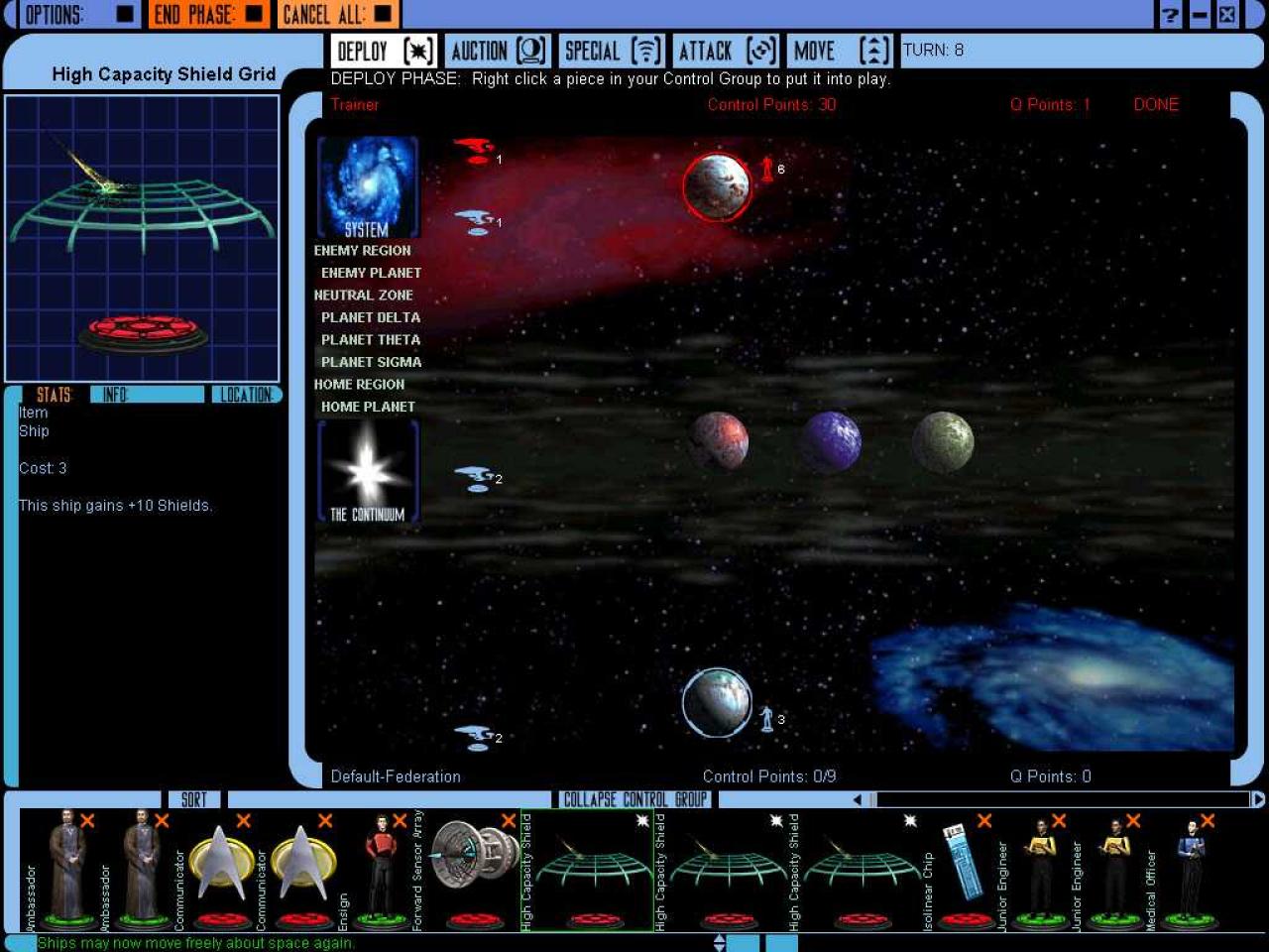 [03/04/2012] Star Trek Conquest Online ist ein auf Karten basiertes Online-Strategiespiel, mit dem sich Activision im Jahr 2000 in neues Terrain wagte. Presse und Spieler wusste der Titel jedoch selten zu überzeugen. 