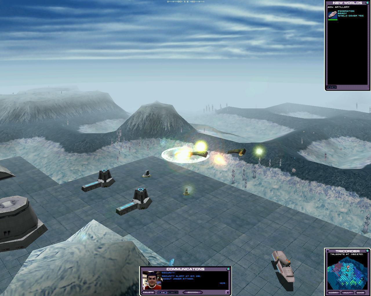 [03/04/2012] Star Trek New Worlds sollte 2000 eigentlich so etwas wie Command and Conquer im Star-Trek-Universum werden. Interplay bewies dabei jedoch kein gutes Händchen: Selbst Puristen schliefen bei den langweilig inszenierten Schlachten auf fremden Planeten die Füße ein. 