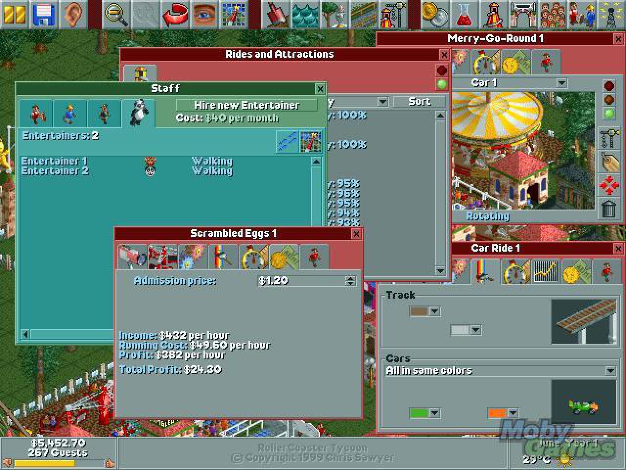 [31/05/2012] Rollercoaster Tycoon, 1999.