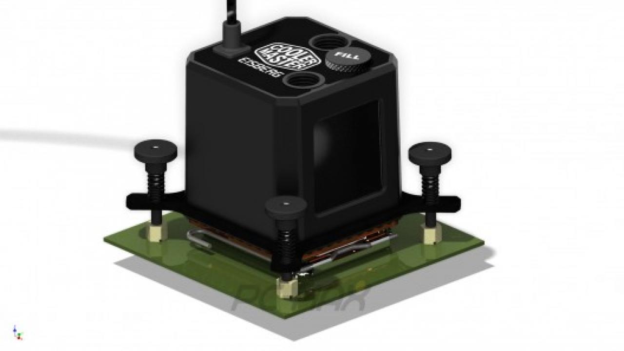 [10/05/2012] Kompaktwasserkühlung: Preview zum Cooler Master Eisberg enthüllt