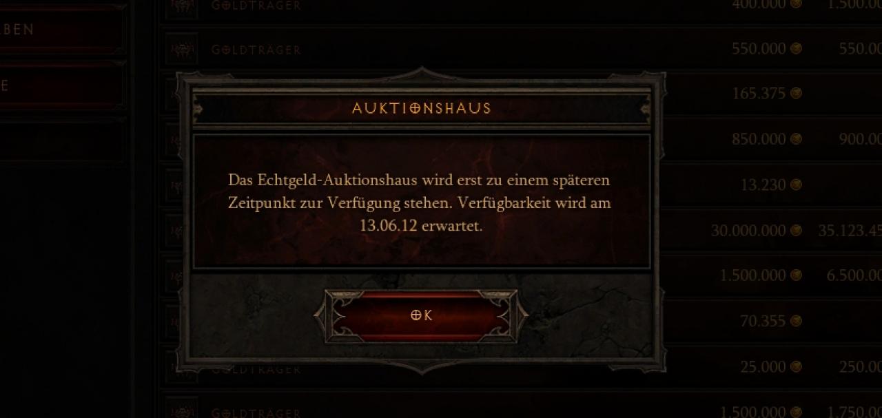 [31/05/2012] Diablo 3 Auktionshaus: Kommentar zur Rechtslage bei virtuellen Gegenständen