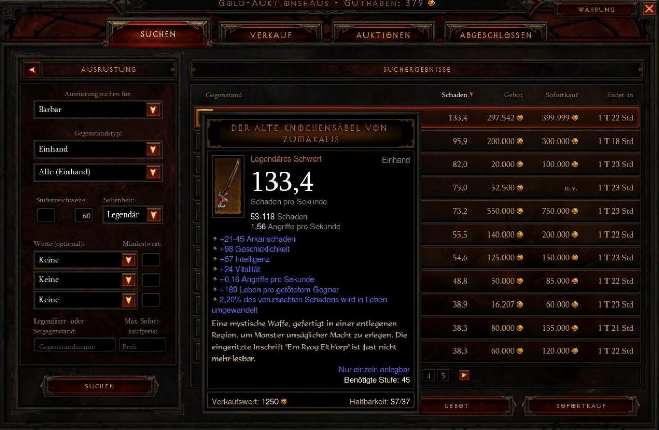 [16/05/2012] Diablo 3 Auktionshaus: Kommentar zur Rechtslage bei virtuellen Gegenständen