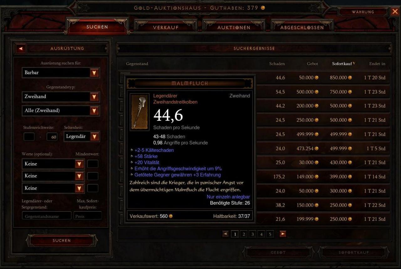 [16/05/2012] Diablo 3 Auktionshaus: Kommentar zur Rechtslage bei virtuellen Gegenständen