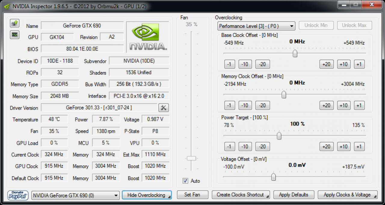 [03/05/2012] Geforce GTX 690: Spezifikation