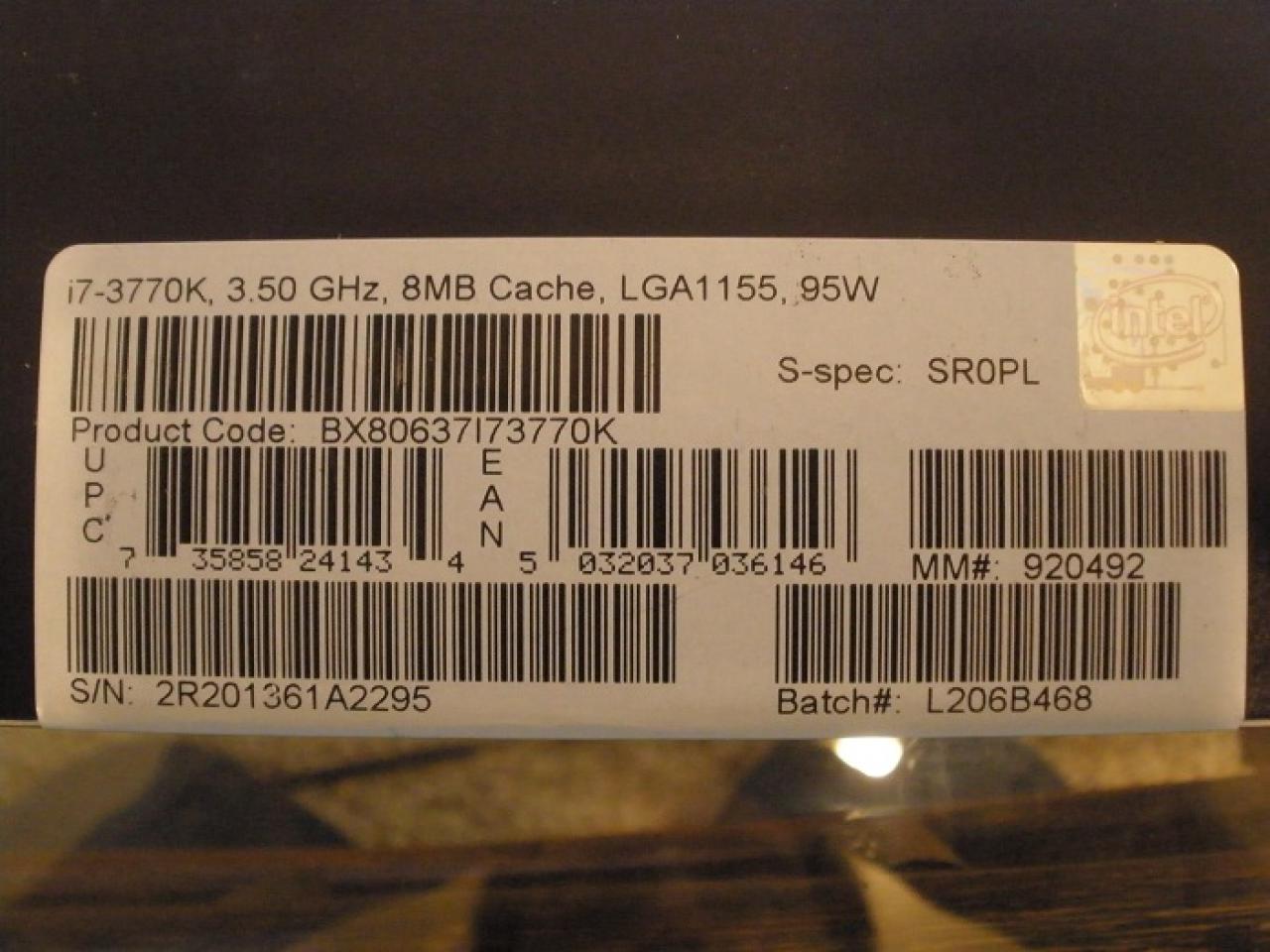 [18/05/2012] Ivy Bridge: Erste Modelle mit 77- statt 95-Watt-Verpackungen aufgetaucht