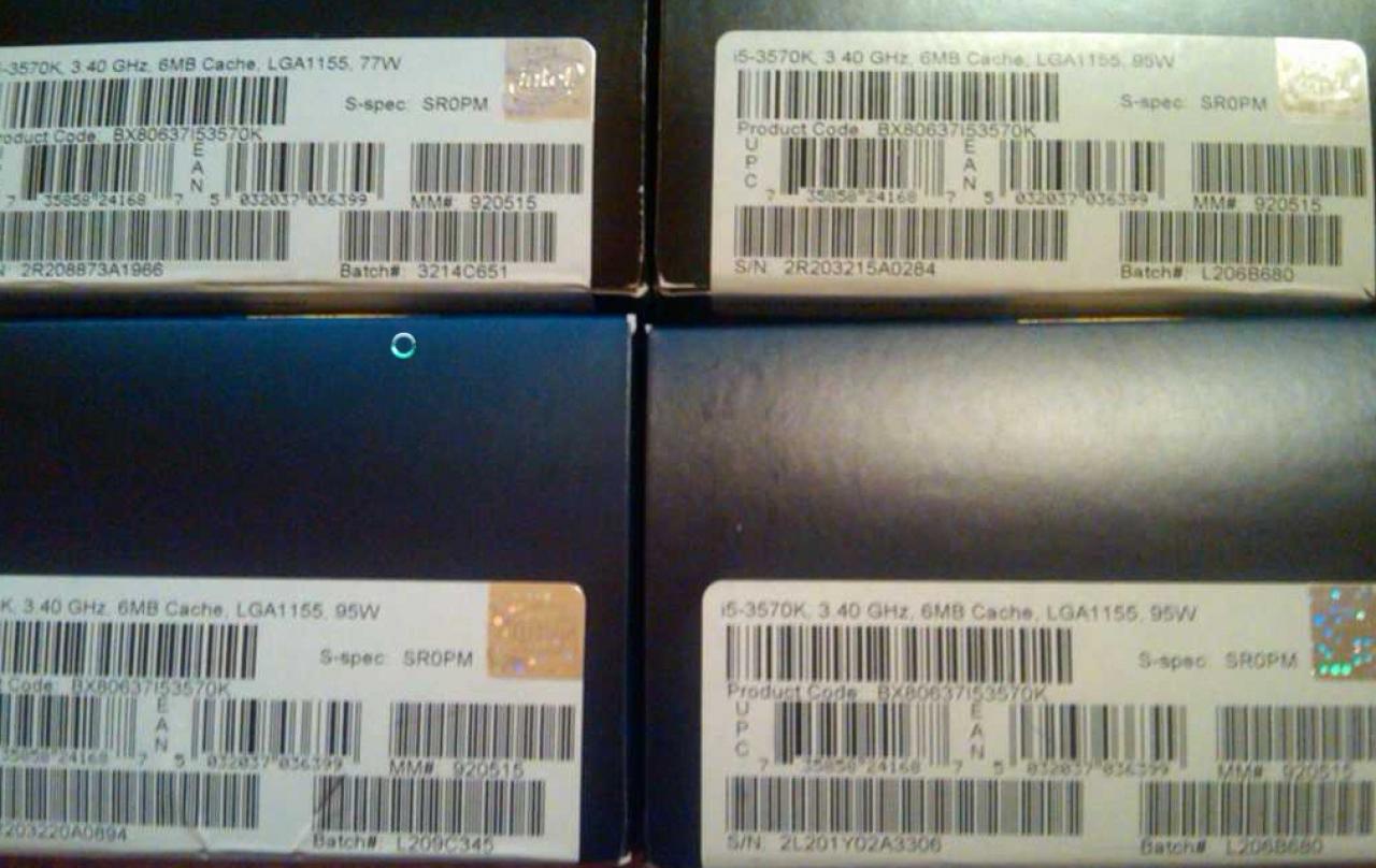 [18/05/2012] Ivy Bridge: Erste Modelle mit 77- statt 95-Watt-Verpackungen aufgetaucht