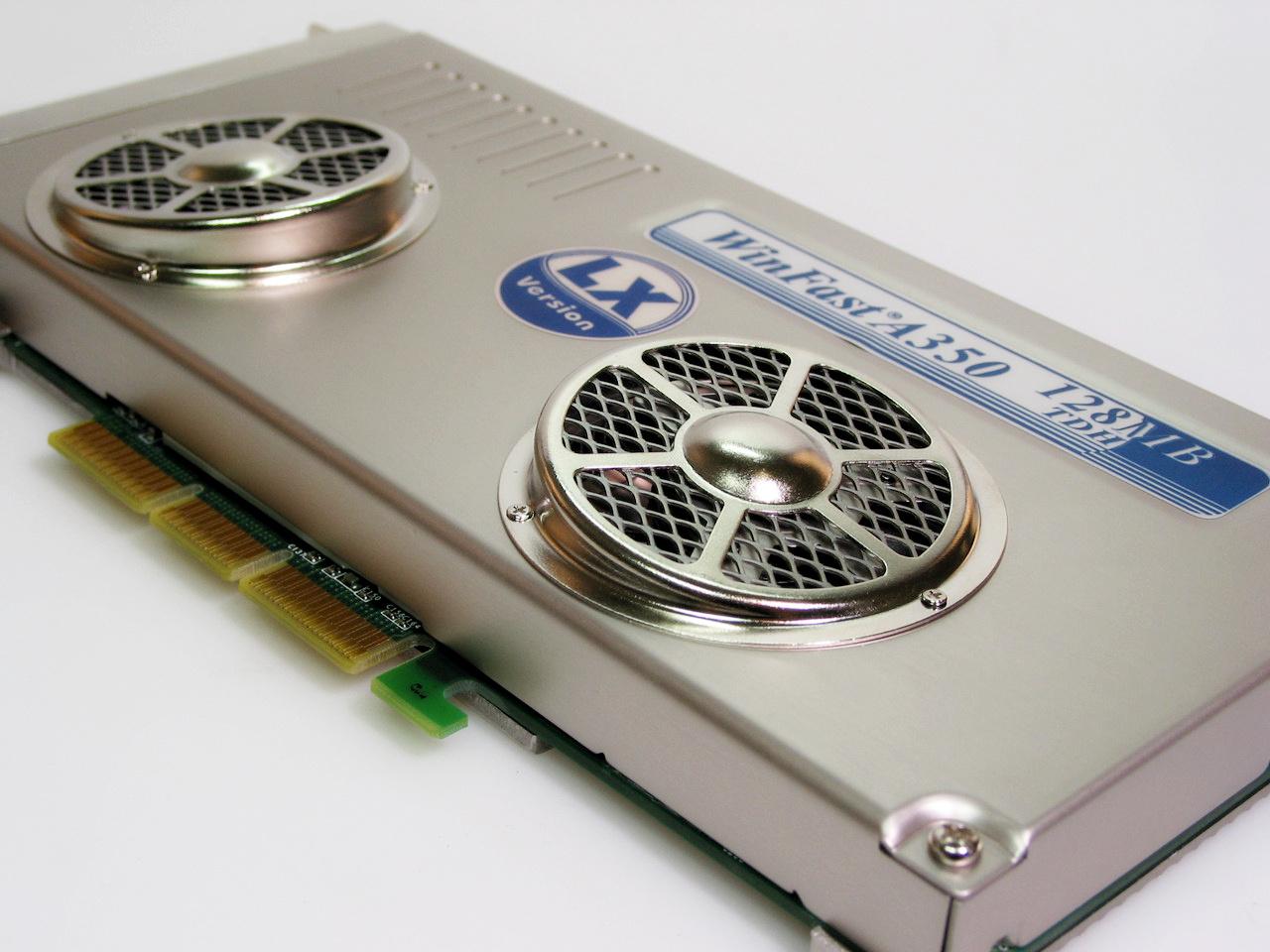 [14/05/2012] Leadtek Geforce FX 5900 SE: Leading technology - aber nicht mehr in Deutschland, obwohl auch aktuelle Nvidia-Modelle bis zur GTX 1080 hierzulande Käufer finden würden. Das abgebildete FX-Modell ist freilich nicht ganz so schnell, bietet aber ein optisch interessantes Kühlkonzept.