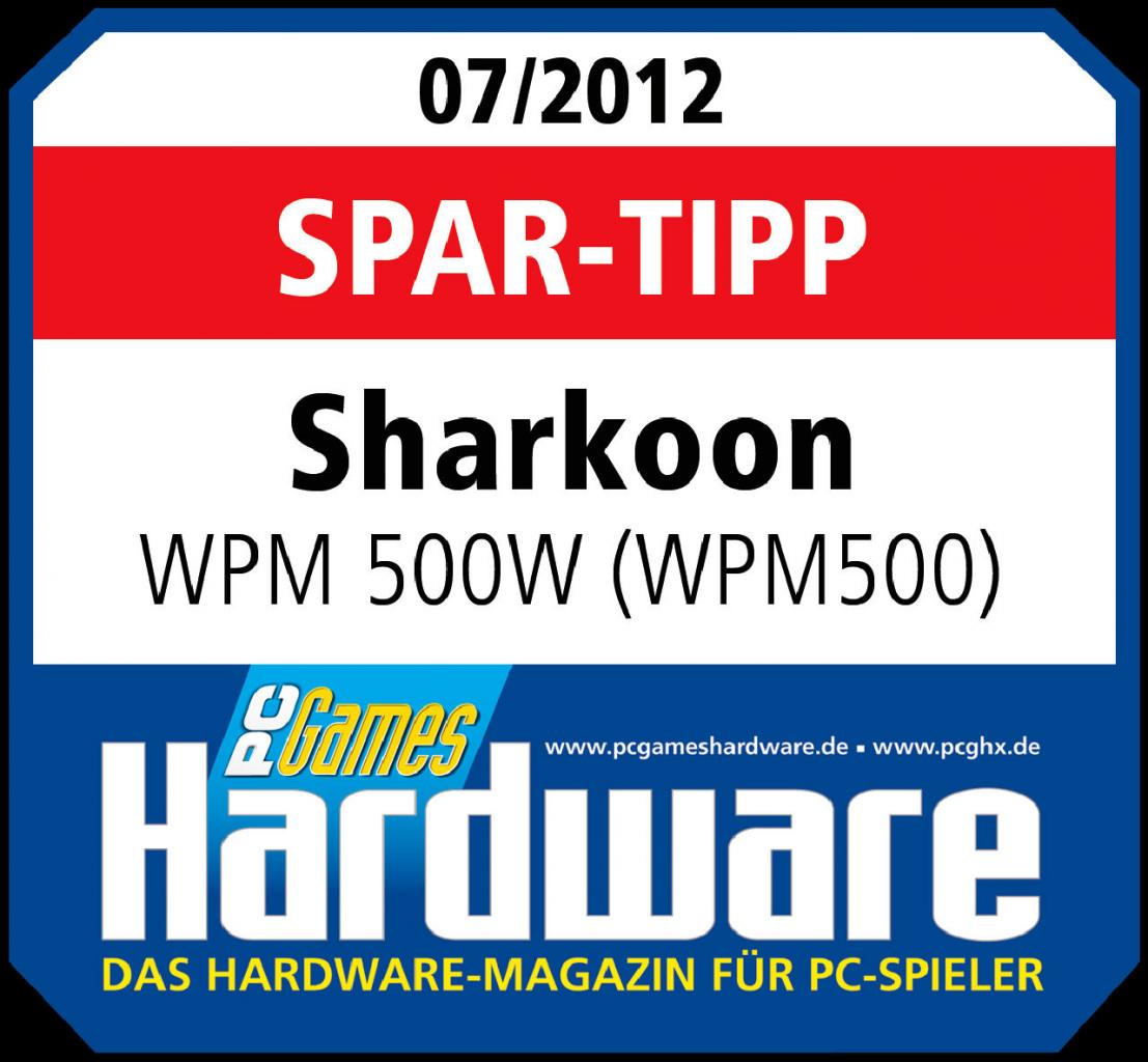 [30/05/2012] PCGH 07/2012 - Spar-Tipp - Sharkoon WPM 500W (WPM500)