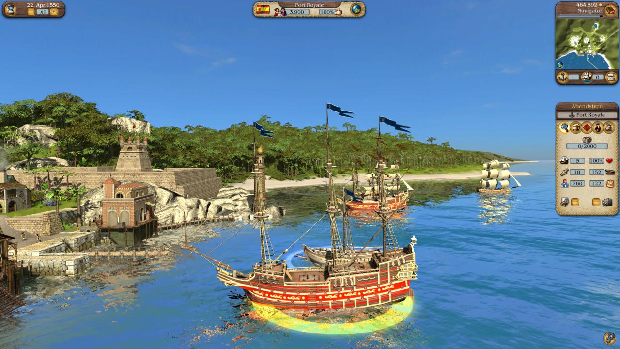 [02/05/2012] Port Royale 3: Screenshot-Impressionen der Wirtschaftssimulation sowie verschiedene Detailstufen im Vergleich (2)
