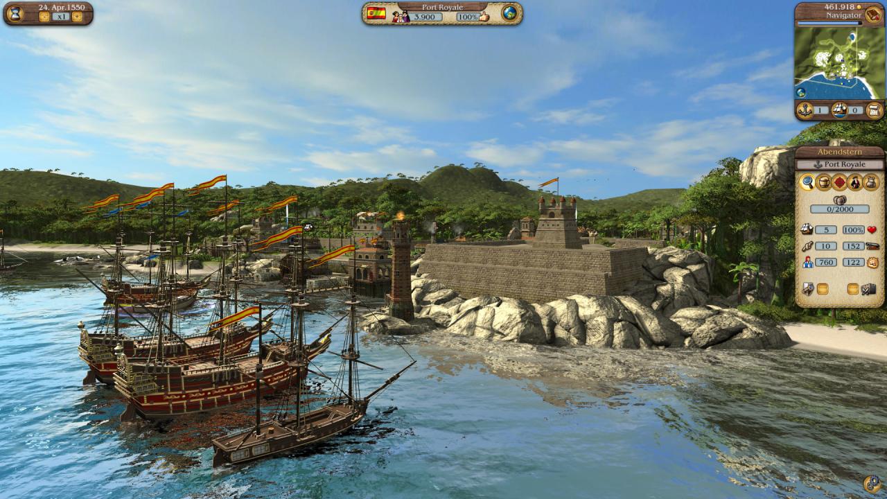[02/05/2012] Port Royale 3: Screenshot-Impressionen der Wirtschaftssimulation sowie verschiedene Detailstufen im Vergleich (1)