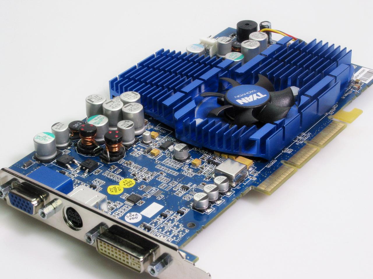 [14/05/2012] Tyan Tachyon Radeon G9800 Pro M: Was piept denn hier so? Die Tachyon verfügte über eine Alarm-Funktion bei drohender Überhitzung, vor allem aber was das Pro-Modell rasend schnell. Heute konzentriert sich der Hersteller auf Server- und Workstation-Mainboards