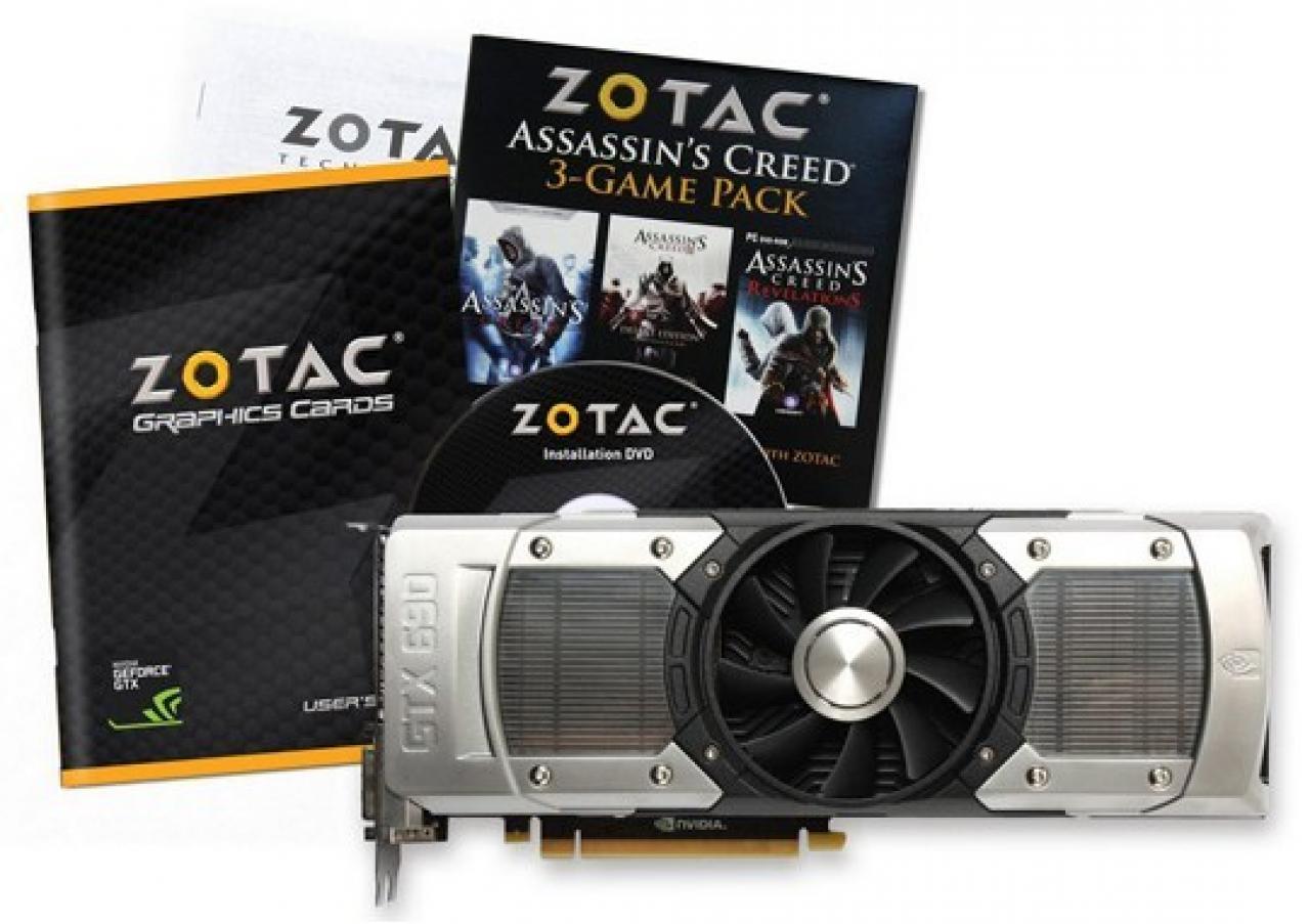 [04/05/2012] Zotac Geforce GTX 690: Assassin's Creed-Paket inklusive