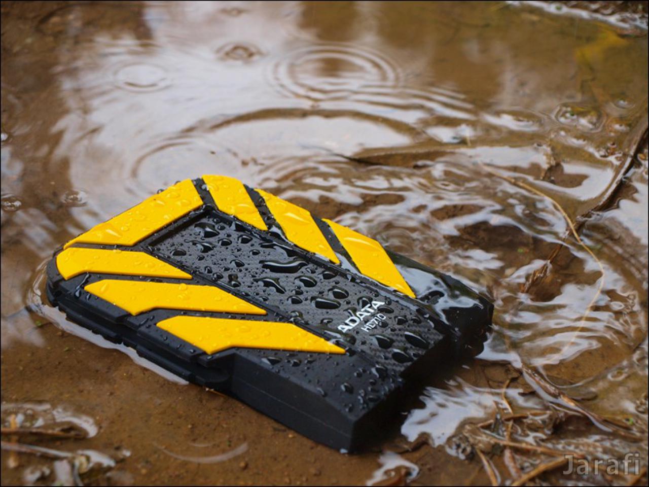[16/05/2012] Adata Dashdrive: Mobile USB-3.0-Festplatte im absoluten Härtetest mit Eis, Wasser und Matsch (23)