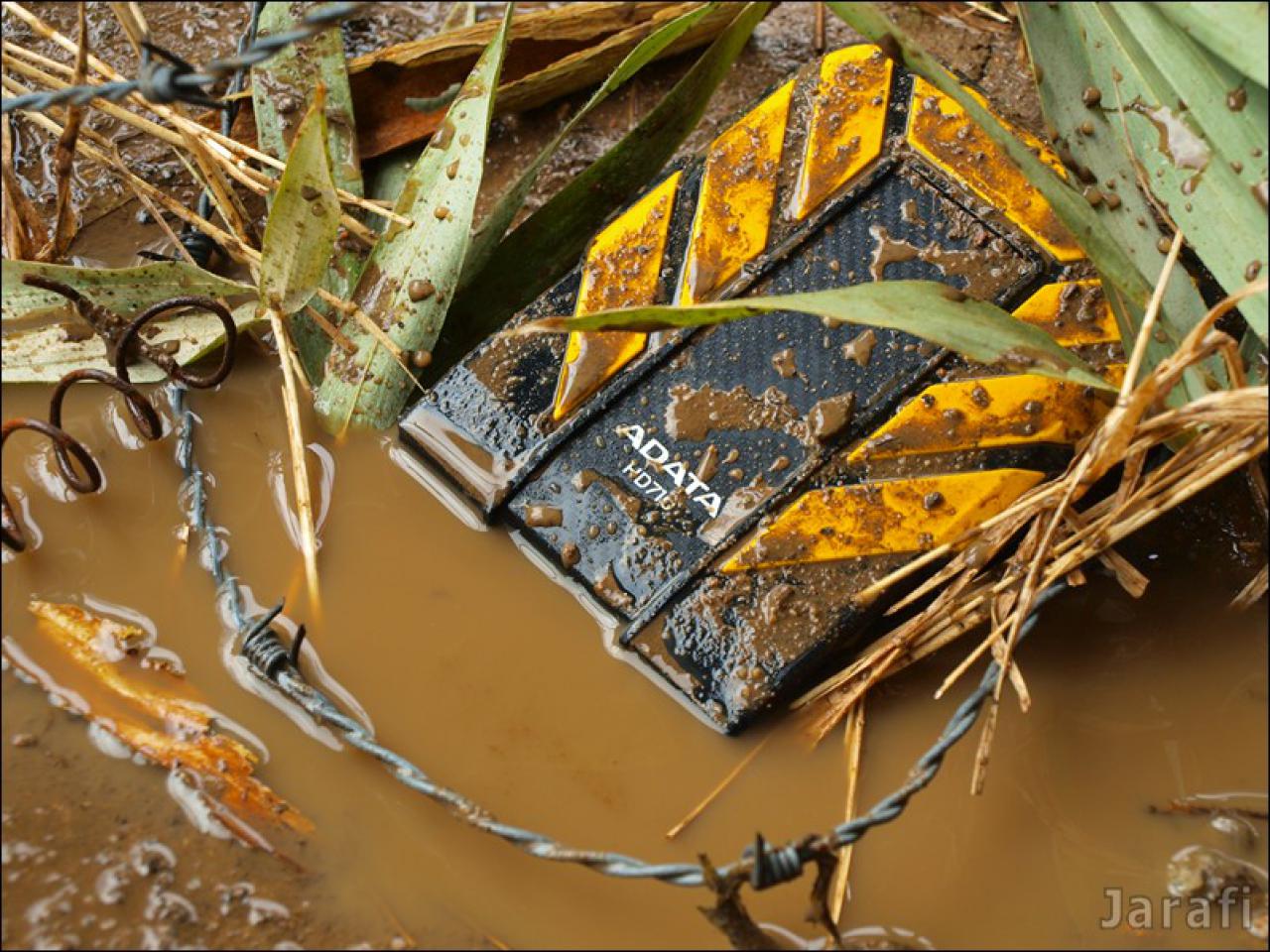 [16/05/2012] Adata Dashdrive: Mobile USB-3.0-Festplatte im absoluten Härtetest mit Eis, Wasser und Matsch (24)