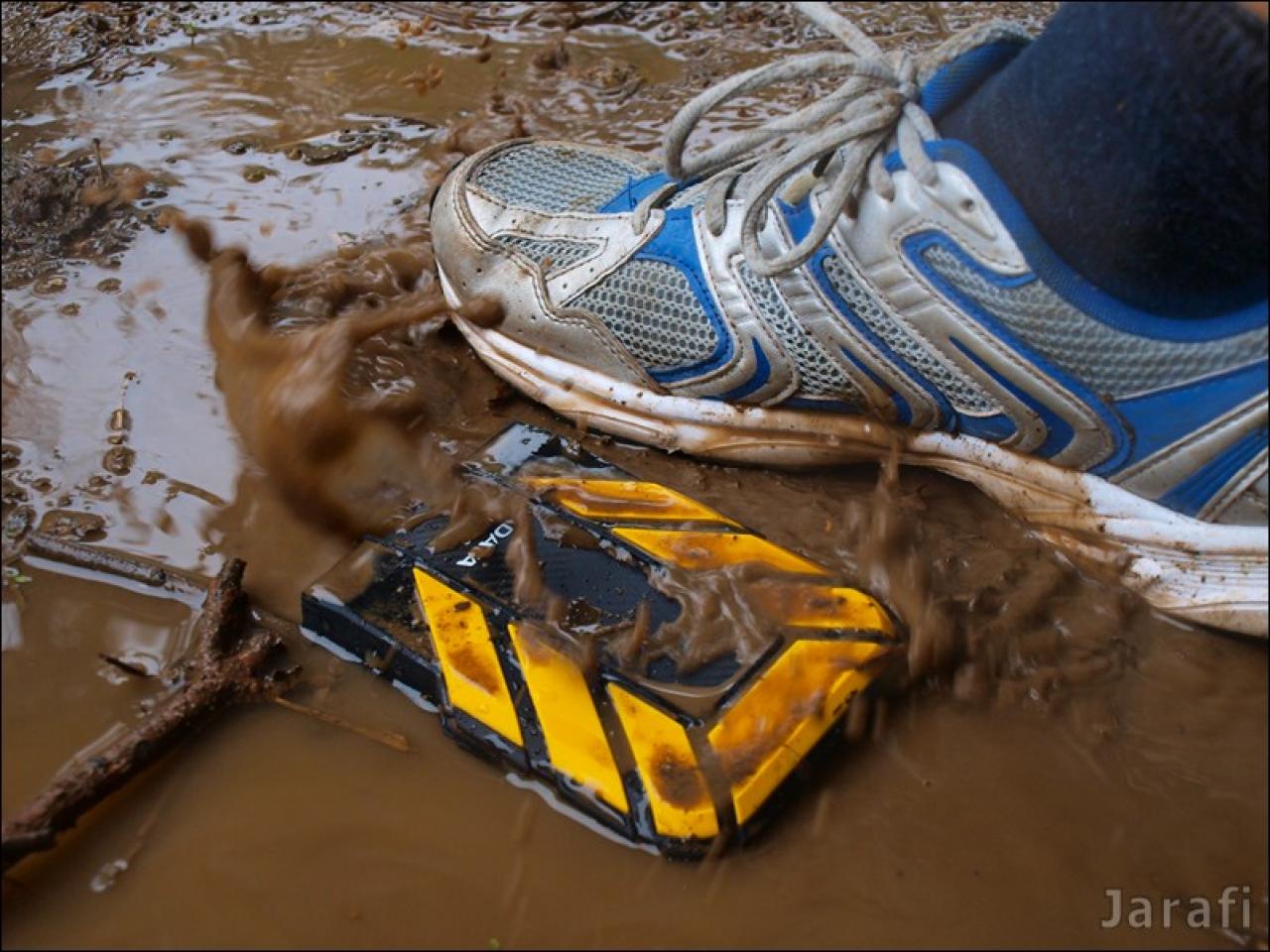 [16/05/2012] Adata Dashdrive: Mobile USB-3.0-Festplatte im absoluten Härtetest mit Eis, Wasser und Matsch (30)