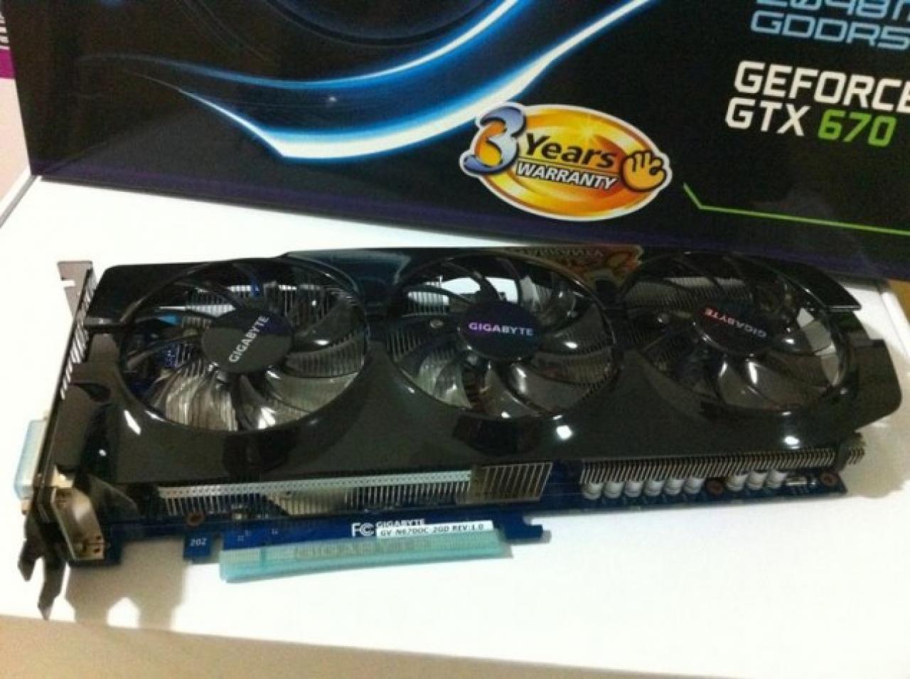 [06/05/2012] In Malaysia wird eine Custom-Version der Geforce GTX 670 anscheinend bereits verkauft. (1)