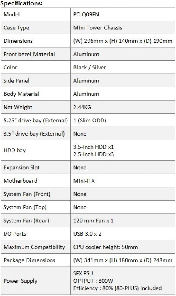 [03/05/2012] Lian Li PC-Q09FN: Edles Mini-ITX-Gehäuse für HTPC-Fans - Platz für bis zu vier Datenträger (5)