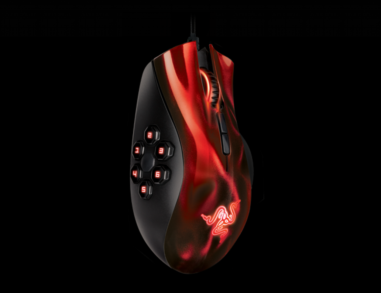 [02/05/2012] Speziell für MMO und MMORPG: Razer veröffentlicht Gaming-Maus Naga Hex Wraith Red Edition (6)