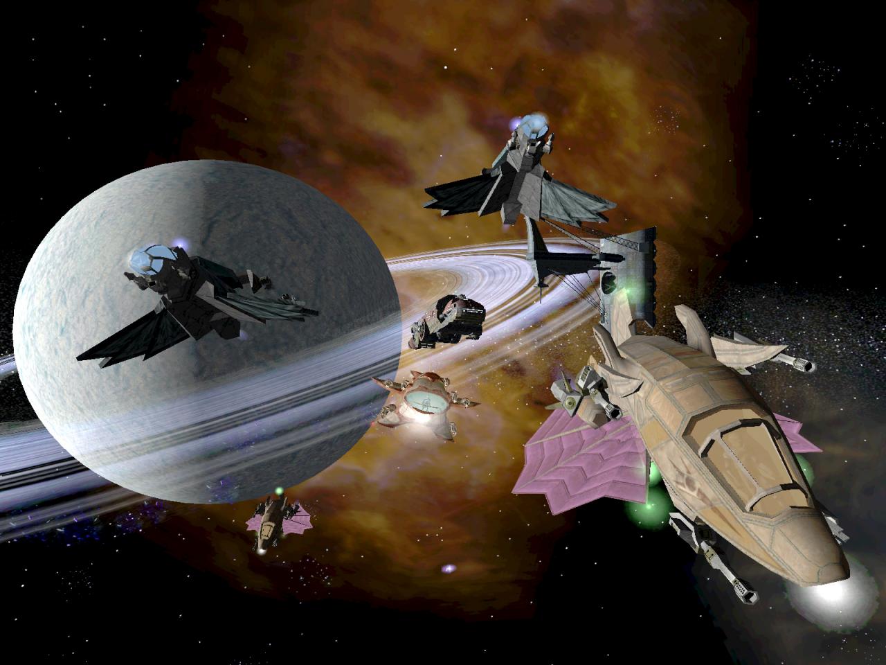 [19/06/2012] Freelancer: Um die richtig schwierigen Aufträge und die ganz großen Schiffe zu erledigen, brauchen Sie die Unterstützung ihrer Weltraumkollegen. So lassen sich ganze Flotten ohne Probleme auseinander nehmen. (online: 200)