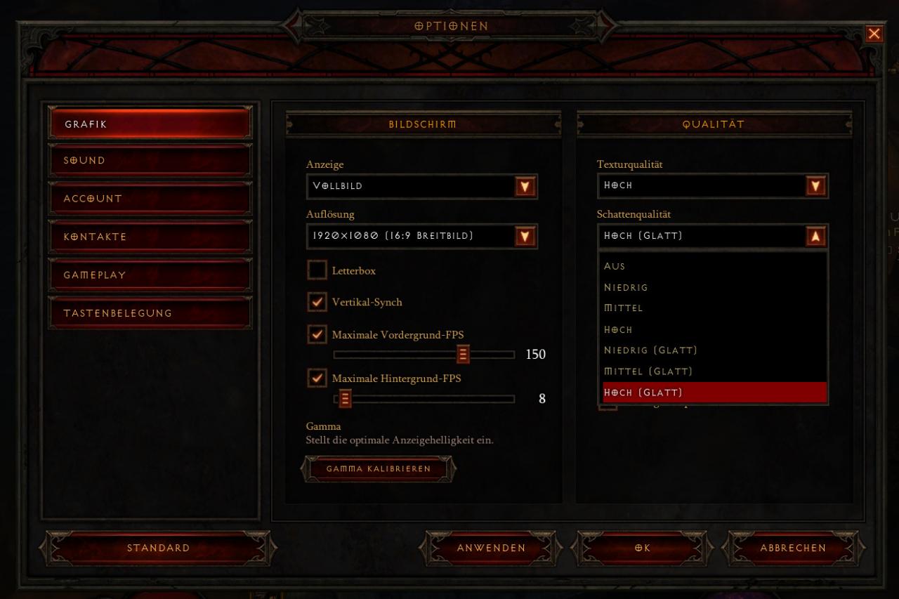 [20/06/2012] Diablo 3: Patch 1.03 mit neuen Schattenoptionen - endlich weiche Kanten einstellbar