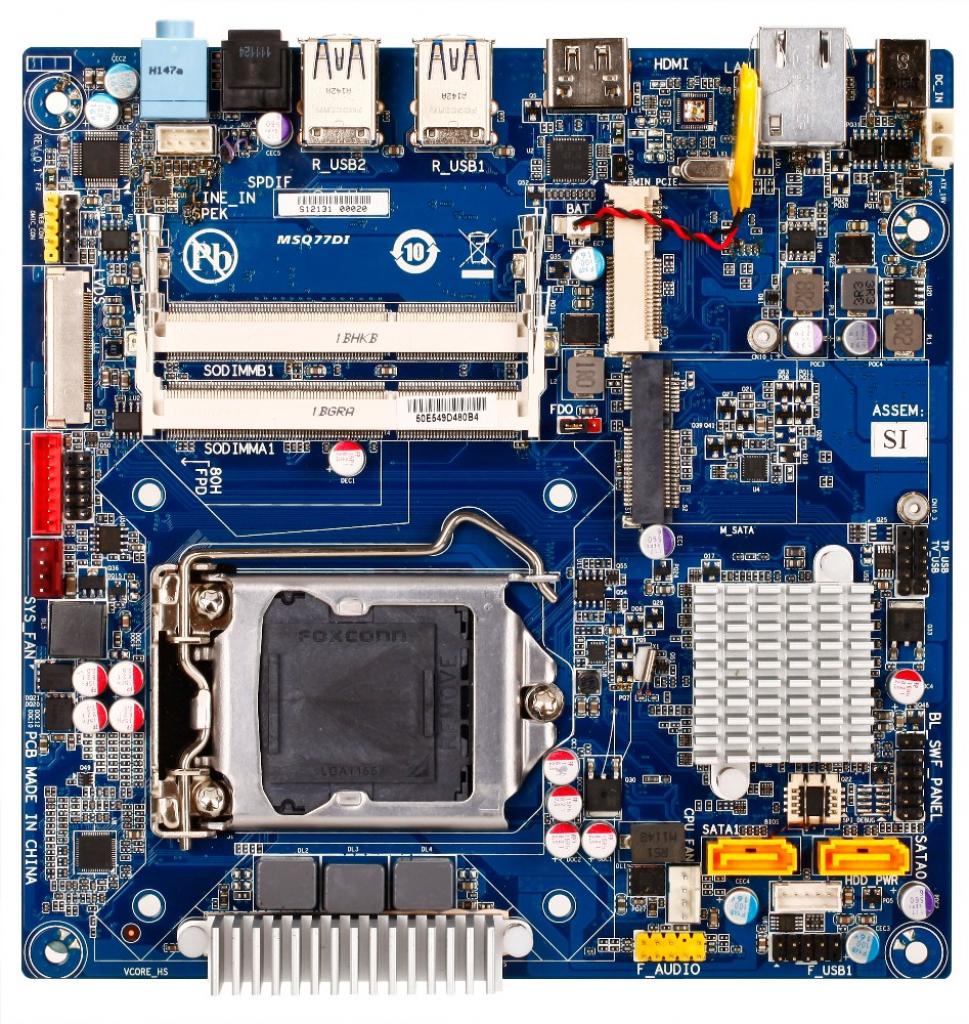 [01/06/2012] Gigabyte MSQ77DI: Ivy-Bridge-Platine im Thin-Mini-ITX-Format (1)
