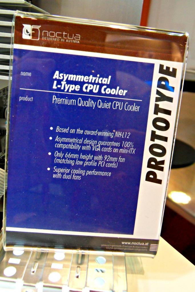 [05/06/2012] Noctua: CPU-Kühler-Prototypen vom HTPC-Winzling bis zum 140-mm-Doppelturm abgelichtet - plus neue Lüfter (1)