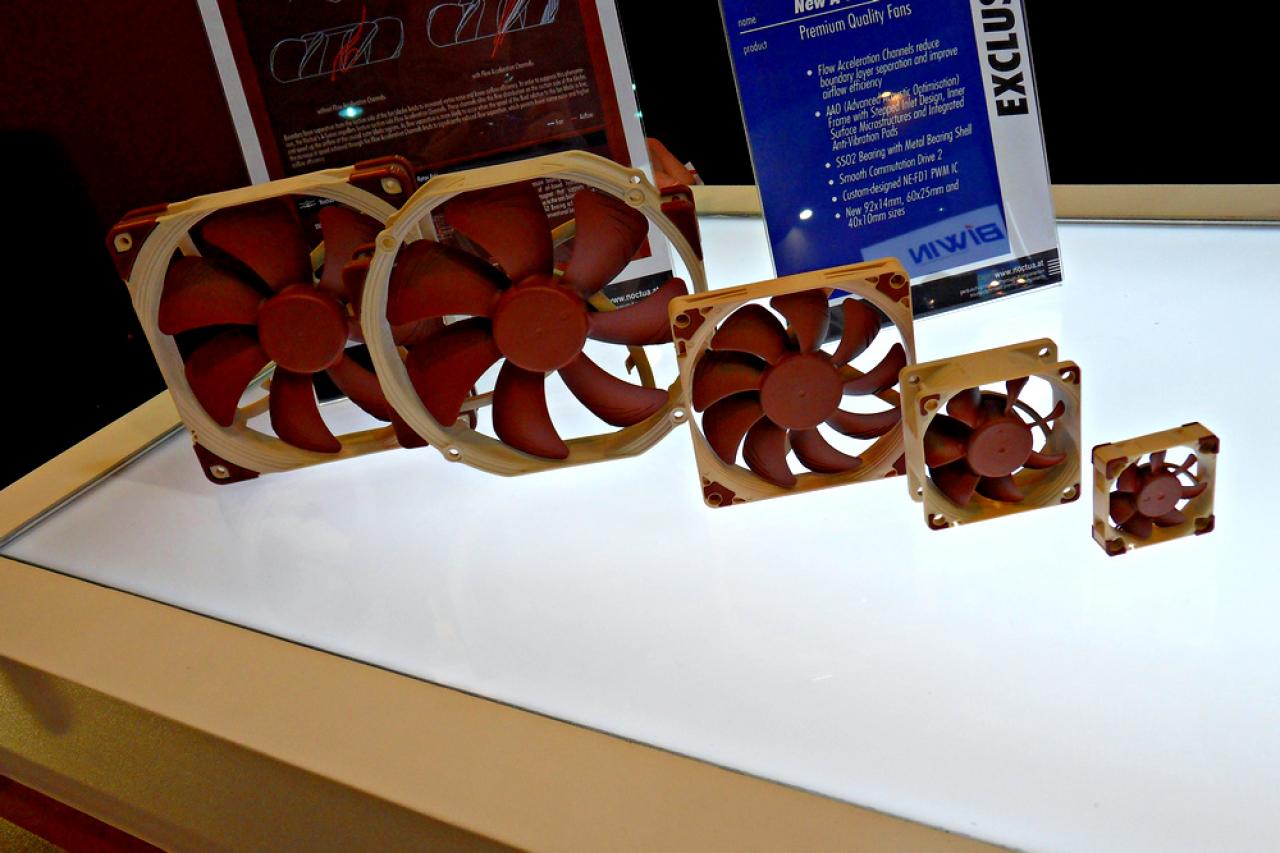 [05/06/2012] Noctua: CPU-Kühler-Prototypen vom HTPC-Winzling bis zum 140-mm-Doppelturm abgelichtet - plus neue Lüfter (27)