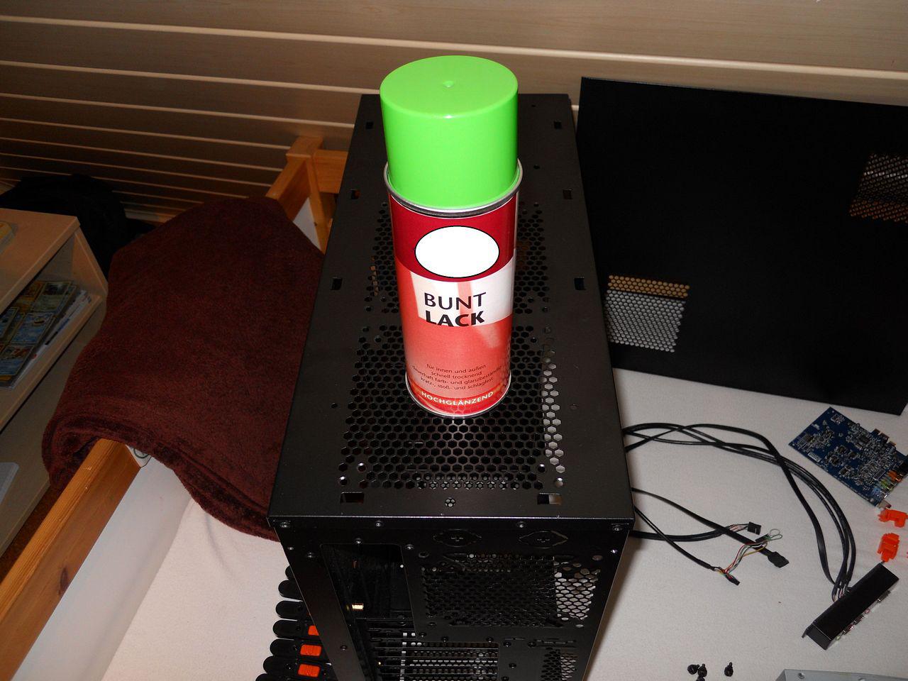 [25/06/2012] Einmal in Grün, bitte! Casemodder verpasst Xigmatek Midgard einen neuen Anstrich (8)