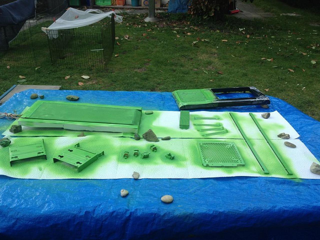 [25/06/2012] Einmal in Grün, bitte! Casemodder verpasst Xigmatek Midgard einen neuen Anstrich (73)