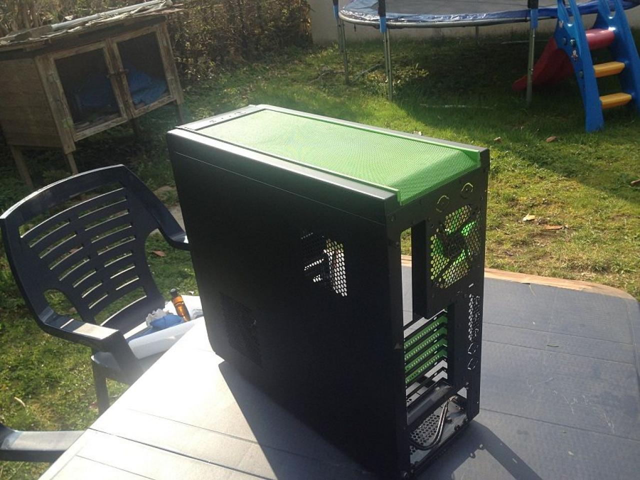 [25/06/2012] Einmal in Grün, bitte! Casemodder verpasst Xigmatek Midgard einen neuen Anstrich (84)