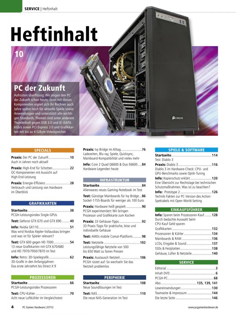 [01/06/2012] PCGH 07/2012: Inhalt