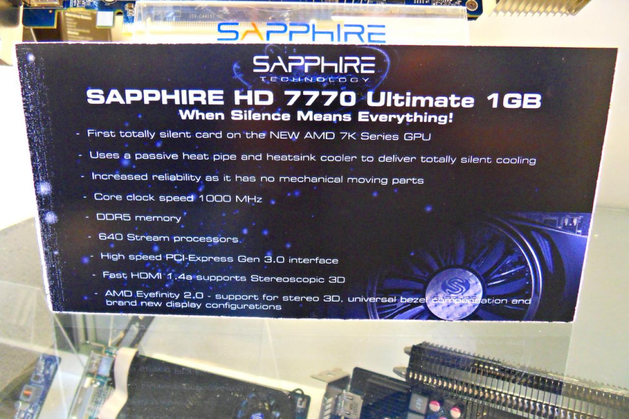 [06/06/2012] Sapphire zeigt Vapor-X-CPU-Kühler, die Radeon HD 7970 Vapor-X, die HD 7870 Flex, eine passive Radeon HD HD 7770 sowie FM2- und Brazos-Boards (11)