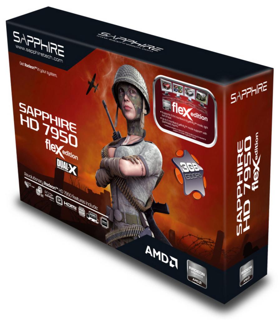 [01/06/2012] Sapphire Radeon HD 7950 Flex-Edition mit Triple-DVI-Eyefinity ab sofort verfügbar (2)