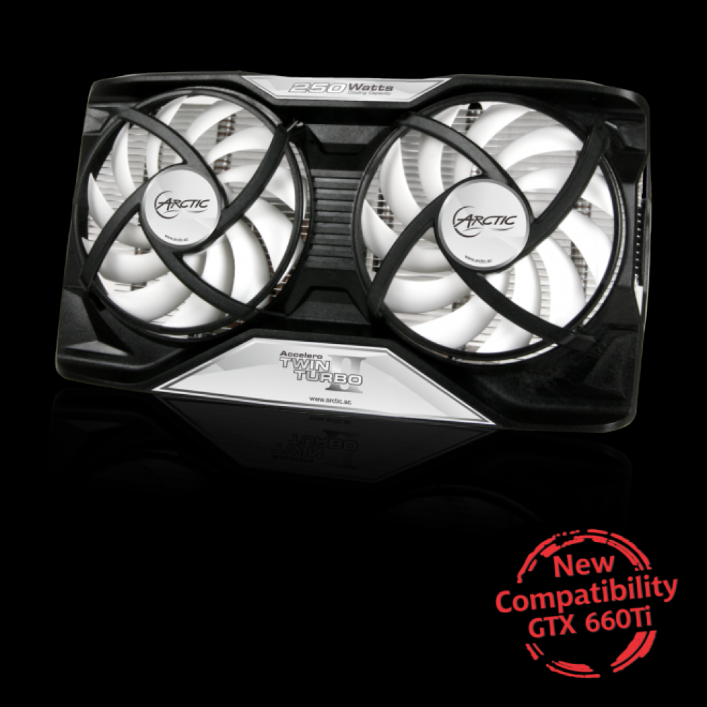 [31/07/2012] Arctic Cooling: Grafikkarten-Kühler unterstützen nun auch Geforce GTX 660 Ti - Accelero Twin Turbo