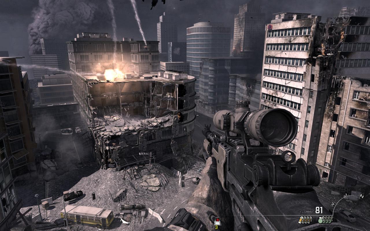 [31/07/2012] Modern Warfare 3 gibt sich detaillierter, zumindest auf die Distanz - dafür leidet die Beleuchtung stärker und die Inszenierung ist als Ausgleich noch treibender als bei Black Ops