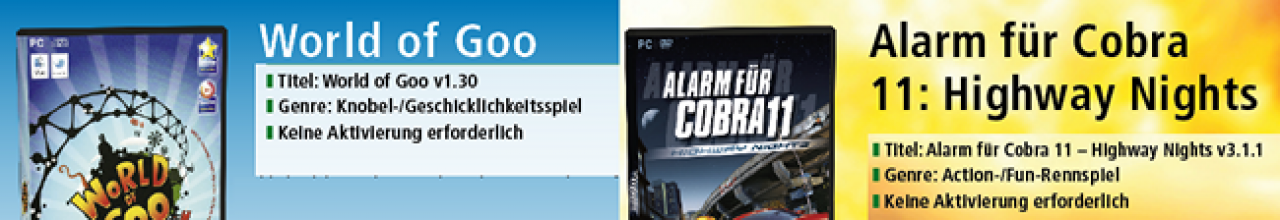 [27/07/2012] Gleich zwei urlaubstaugliche Vollversionen bietet Ihnen PCGH in der DVD-Plus-Ausgabe 09/2012