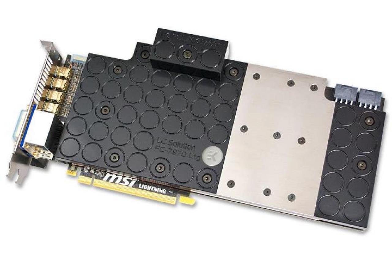 [20/07/2012] EK Water Blocks zeigt wassergekühlte MSI Radeon HD 7970 Lightning