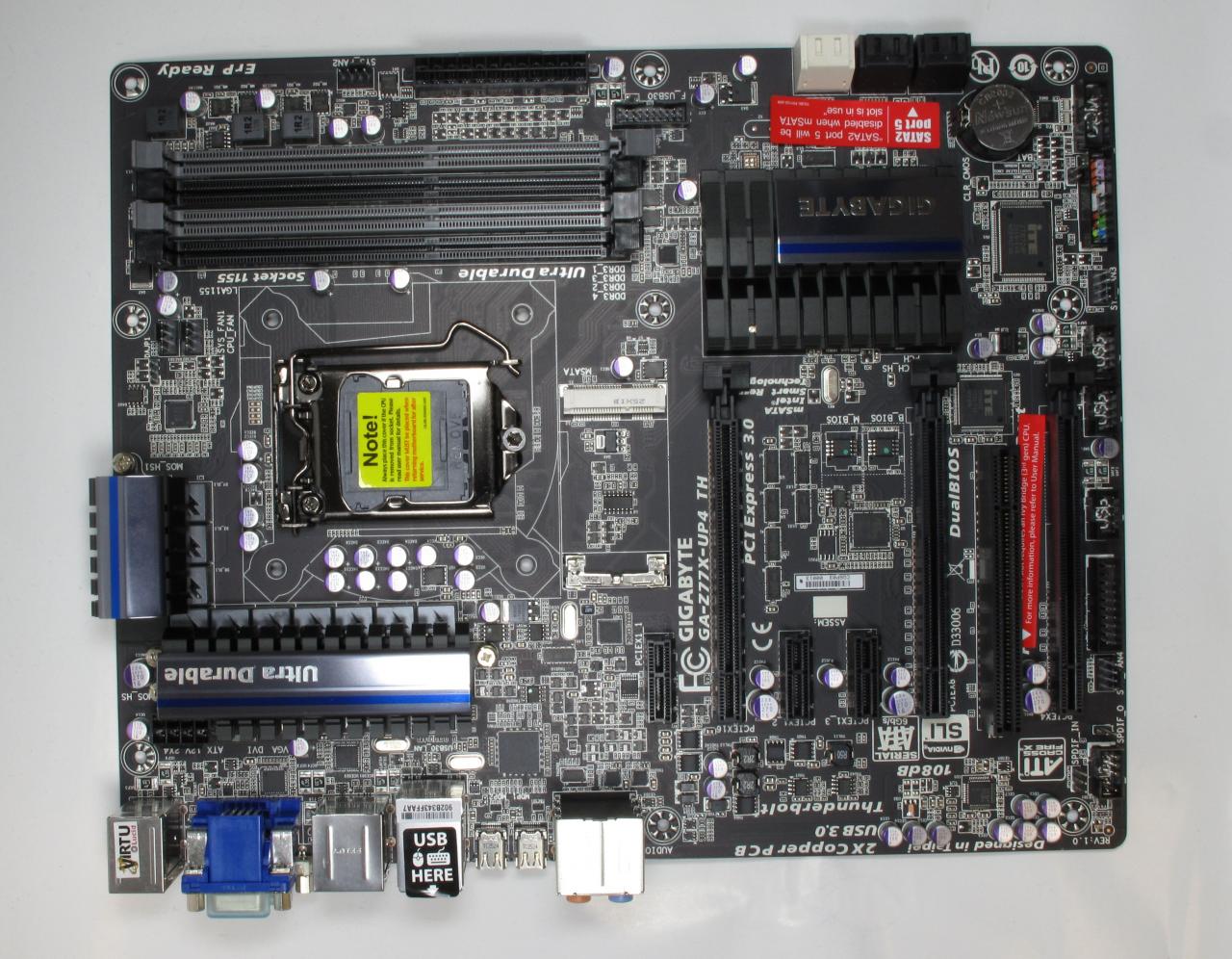[20/07/2012] Gigabyte Z77X-UP4 TH - LGA1155-Board mit Thunderbolt-Schnittstelle (5)