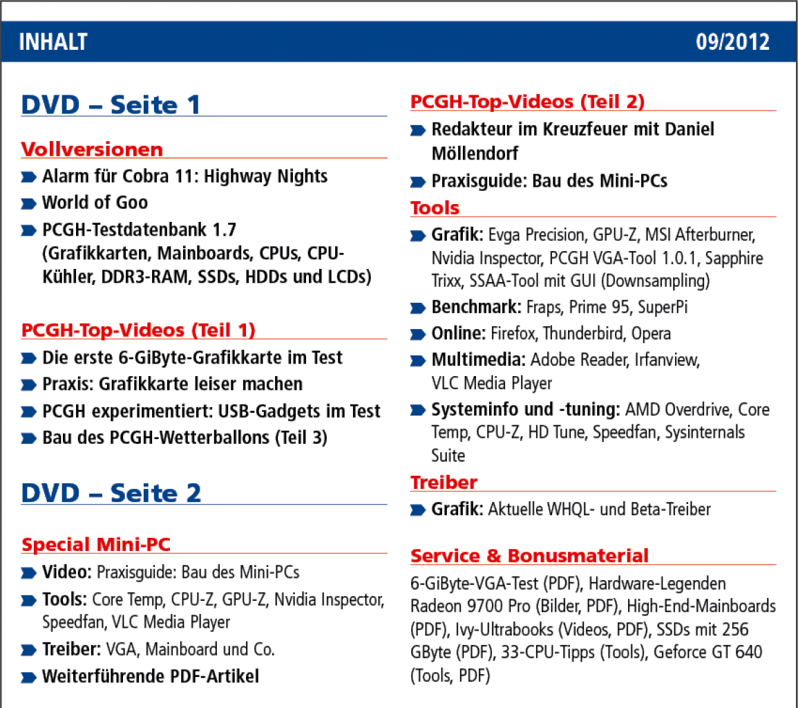 [27/07/2012] DVD-Inhalt 09/2012