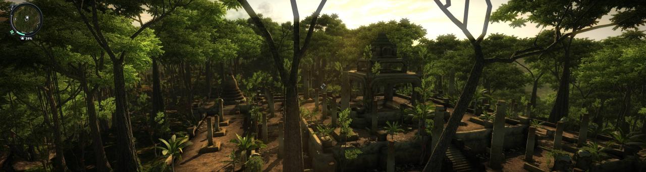 [26/07/2012] Just Cause 2 (Nvidia Surround; DX10; 4x ingameAA; First-Person-Mod; HD-Clouds Mod; HighResMoon&EnhancedStars Mod; Increased Grapple Range&Speed-Mod)(Mit GPU Water Simulation und SSAO; Alles mit max. Details sozusagen; 72% JPEG-Kompression) von -Lucky+Devil-