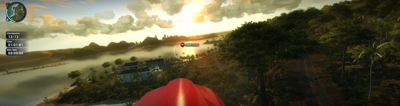 [26/07/2012] Just Cause 2 (Nvidia Surround; DX10; 4x ingameAA; First-Person-Mod; HD-Clouds Mod; HighResMoon&EnhancedStars Mod; Increased Grapple Range&Speed-Mod)(Mit GPU Water Simulation und SSAO; Alles mit max. Details sozusagen; 72% JPEG-Kompression) von -Lucky+Devil-
