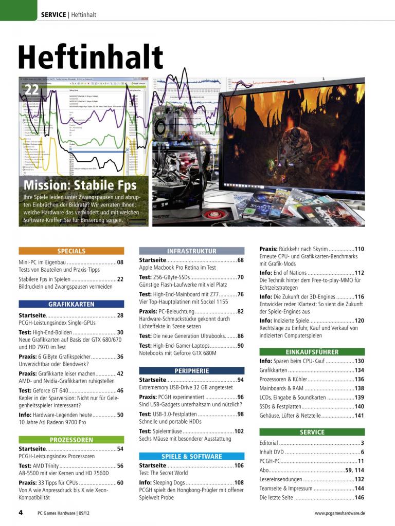 [26/07/2012] PCGH 09/2012: Heft-Inhalt
