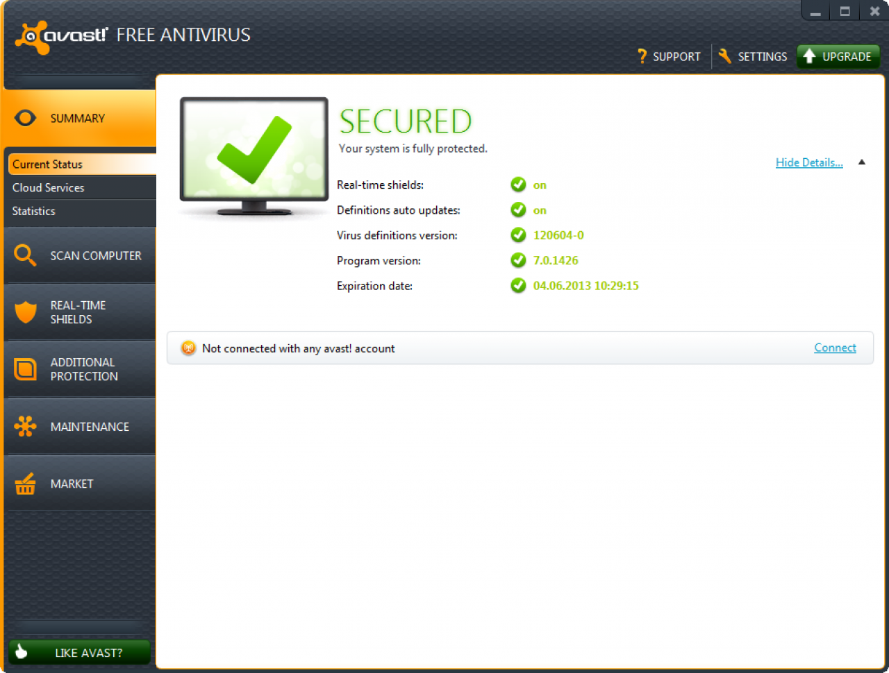 [30/07/2012] Consumer, Platz 11: avast! Free AntiVirus 7.0: Schutzpunktzahl: 5,0 - Reparaturpunktzahl: 4,5 - Bedienbarkeitspunktzahl: 5,0 - Gesamtpunktzahl: 14,5 - Zertifikat: Ja - Anbieter-Webseite