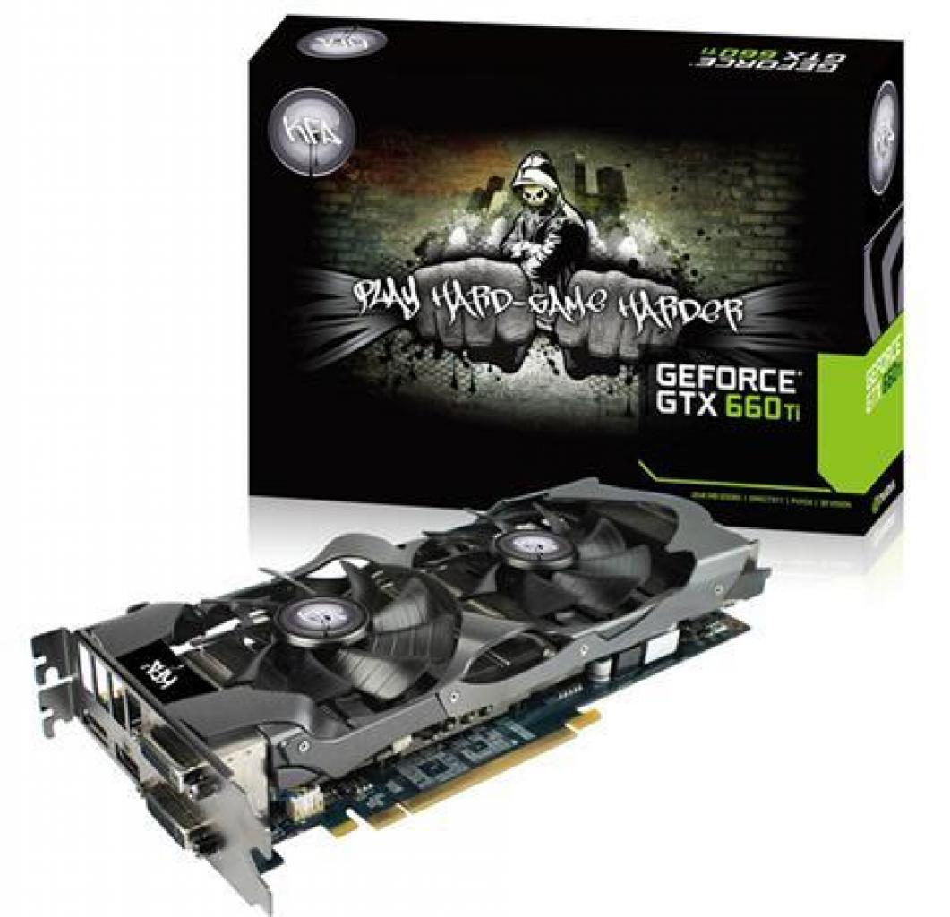 [16/08/2012] Die KFA2 Geforce GTX 660 Ti EX OC 2G und GTX 660 Ti EX OC 3GB: Beide mit 1006/1084/3004 MHz Takt.