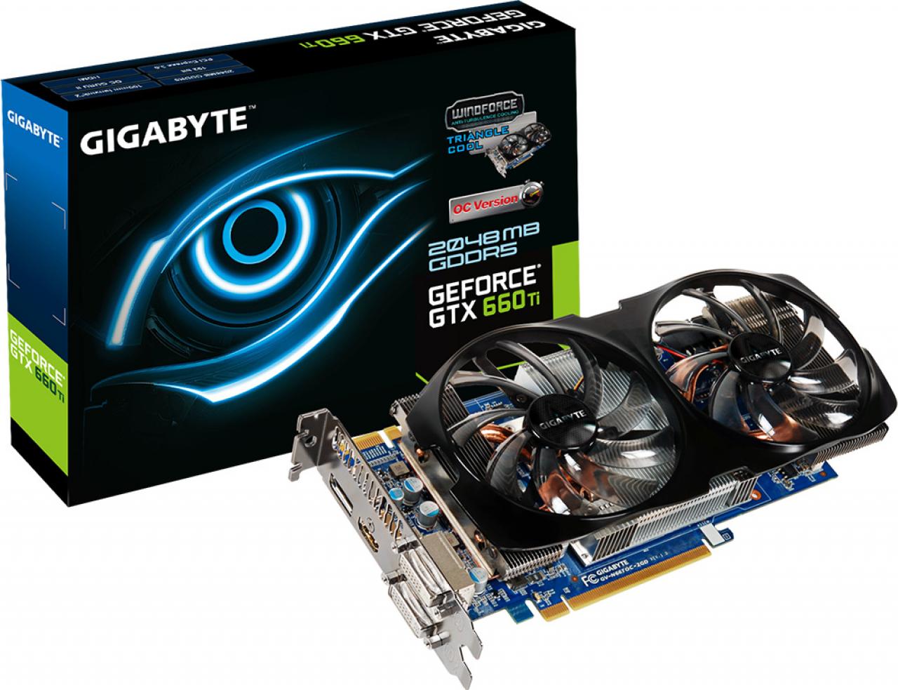 [16/08/2012] Gigabyte mit Geforce GTX 660 Ti WindForce 2X als normales und OC-Modell mit 915/980/3004 MHz bzw. 980/1058/3004 MHz - beide mit 2 GiByte.