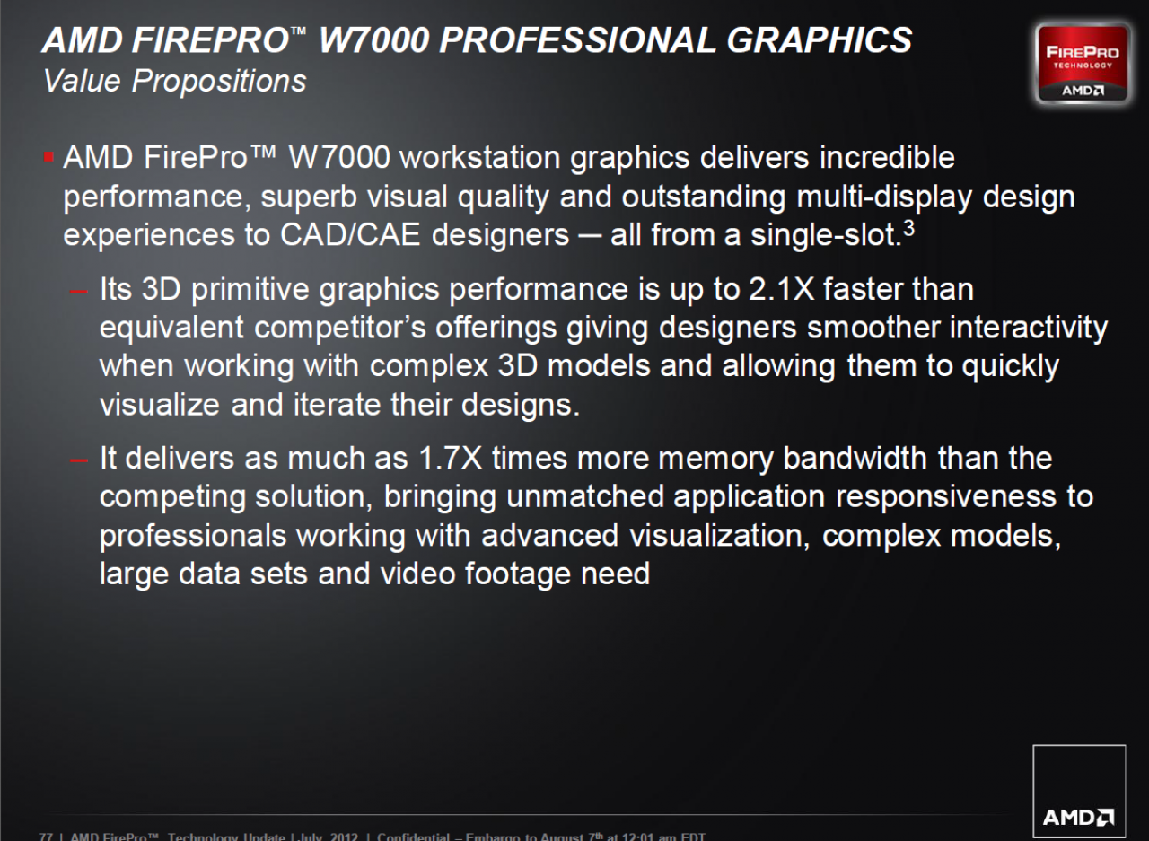 [07/08/2012] AMD FirePro W Series 77 