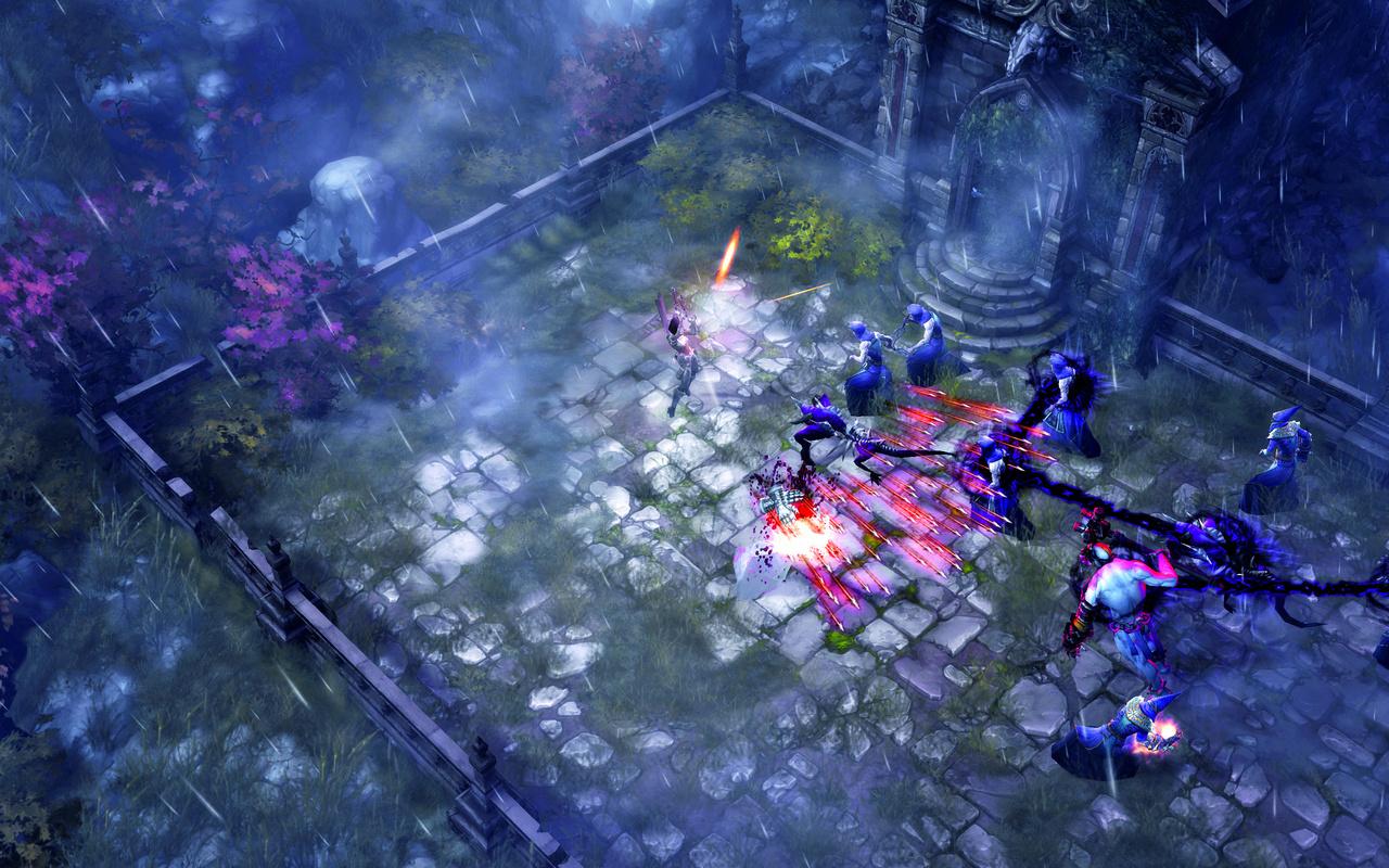 [08/08/2012] Diablo 3 fordert der Grafikkarte vergleichsweise wenig ab, dafür muss bei Monster- und Partikel-Massen die CPU ackern. Das RPG spielt sich am besten mit Vsync und konstanten 60 Fps - erreicht das System diese nicht, halbiert sich die Bildrate (kein Triple-Buffering)