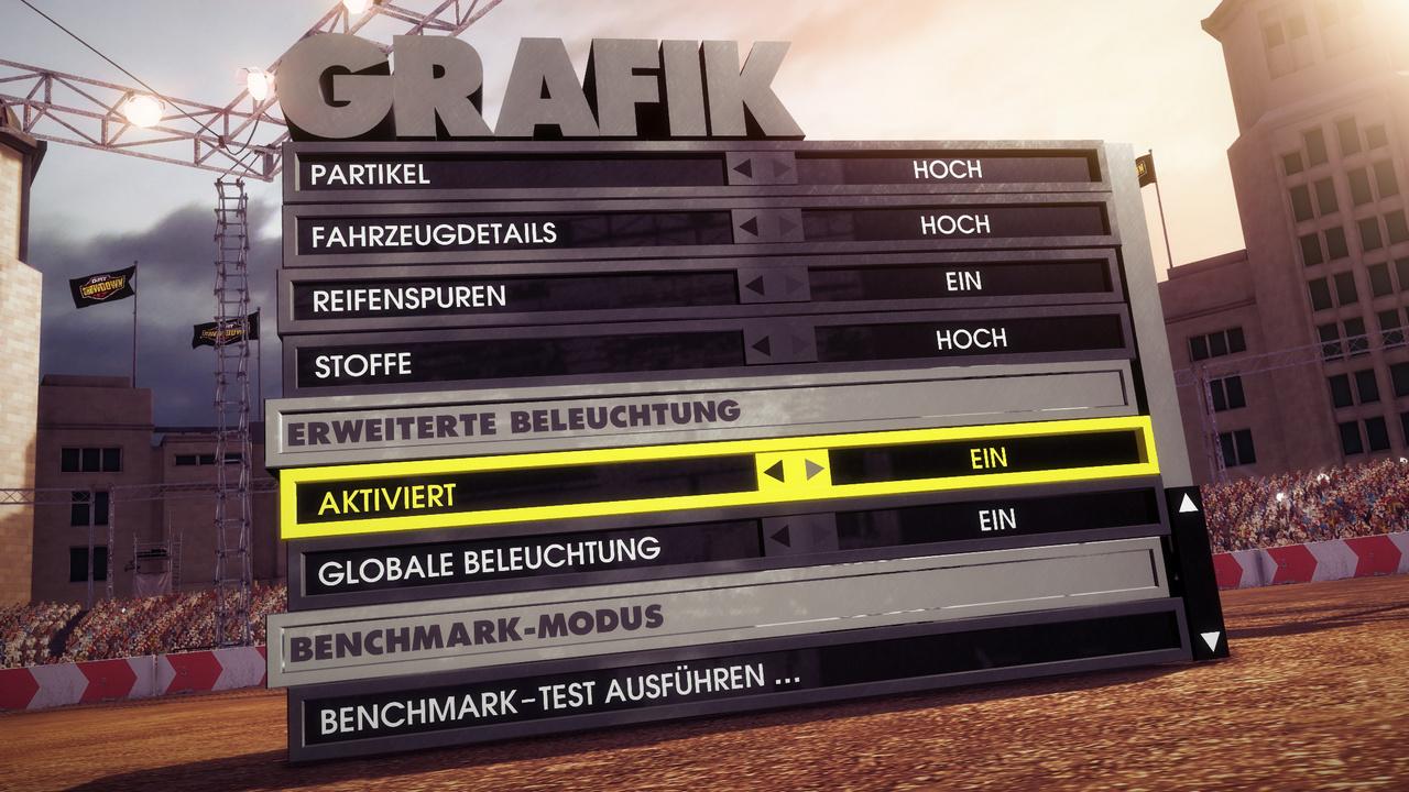 [17/08/2012] Dirt Showdown: Benchmarks zur Erweiterten Beleuchtung - Geforce GTX 680 und Radeon HD 7970