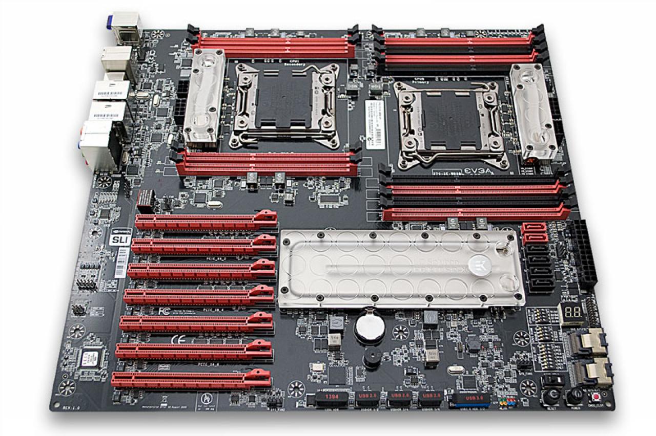 [03/08/2012] EK Waterblocks bringt Wasserkühlung für EVGAs SR-X und die R7970 Lightning von MSI